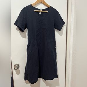 MHL by Margaret Howell Navy Linen Dress Size I